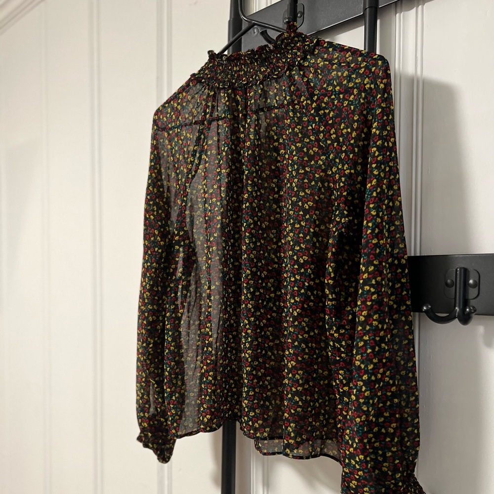 Sheer Gap high neck shirt